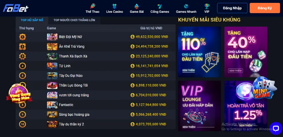 Khuyến mãi chào mừng fa8bet